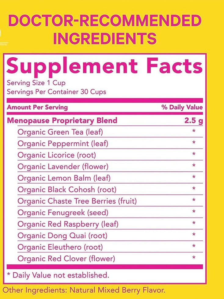 Menopause Tea,Delay menopause,Perimenopause,Womb Care,period issue