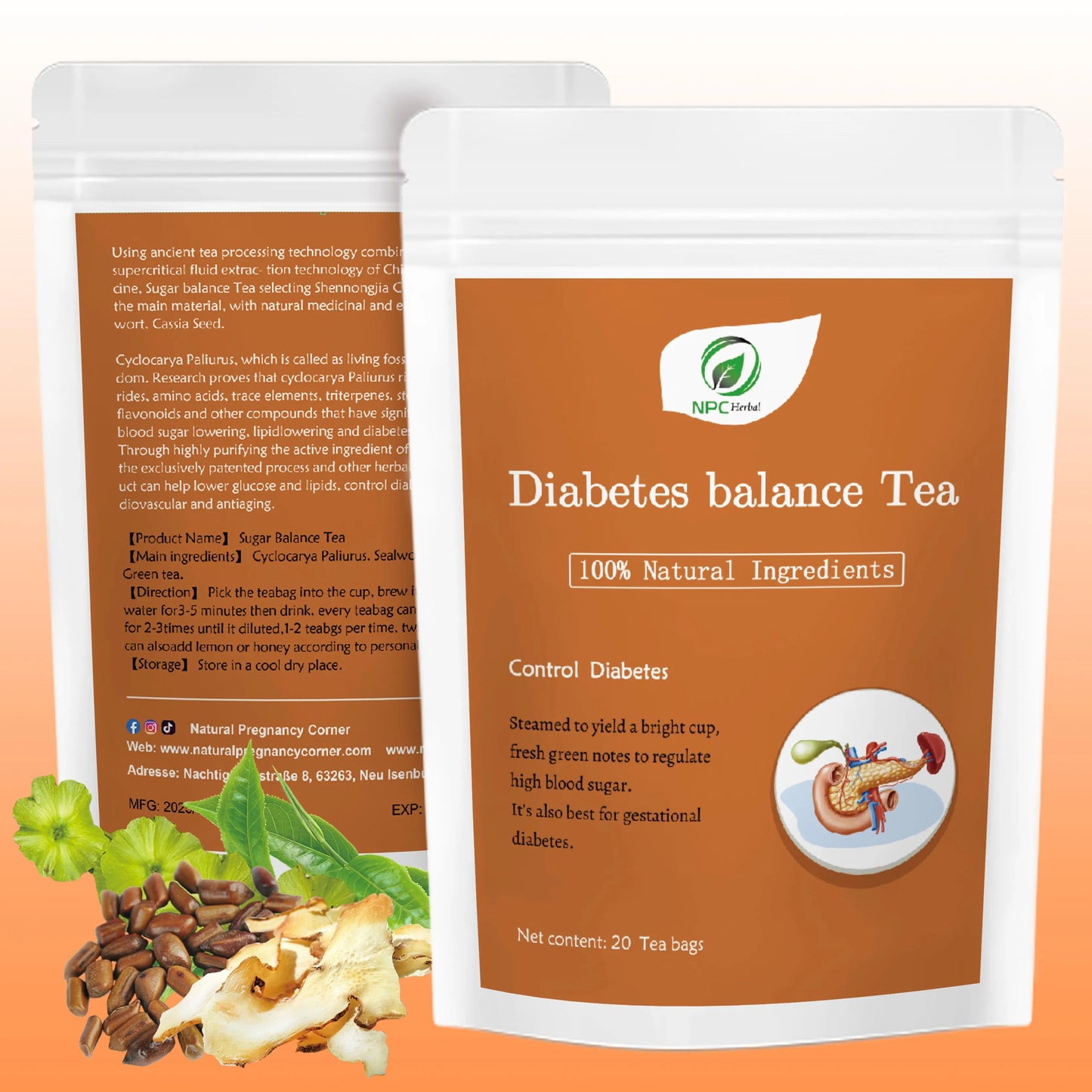 Diabetes Balance Tea / gestational diabetes / Control blood sugar