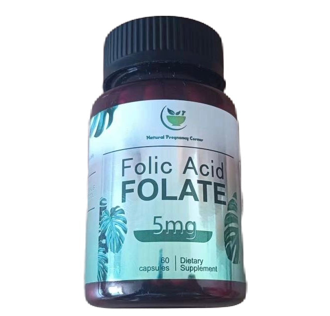 Natural Folic acid for Men & Women / 60 capsules