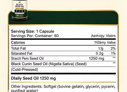 Black Seed Oil Softgel Capsules