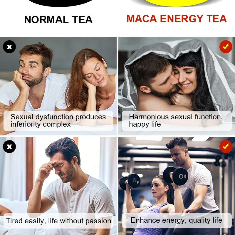 Thé Maca naturel, Booster de fertilité masculine/femelle, booster d'ovulation, booster de sperme 