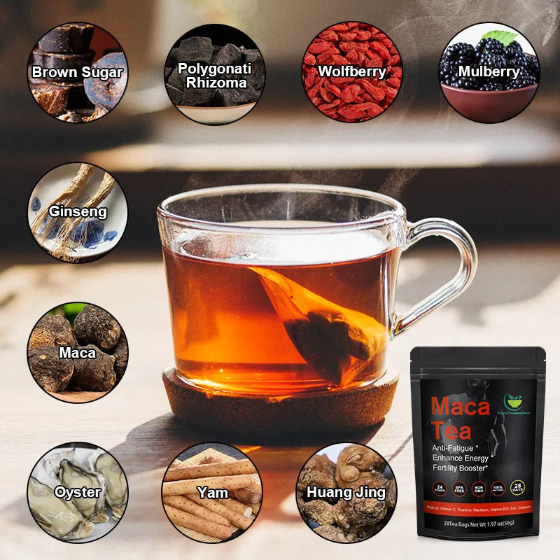 Natural Maca Tea,Male / female fertility Booster,Increase timing,Balance hormones