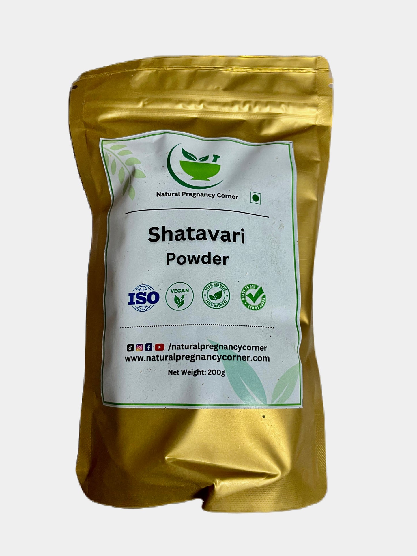 Poudre Pure Shatavari (Pcos/Pcod, endométriose, kyste de l'ovaire et fibromes) 