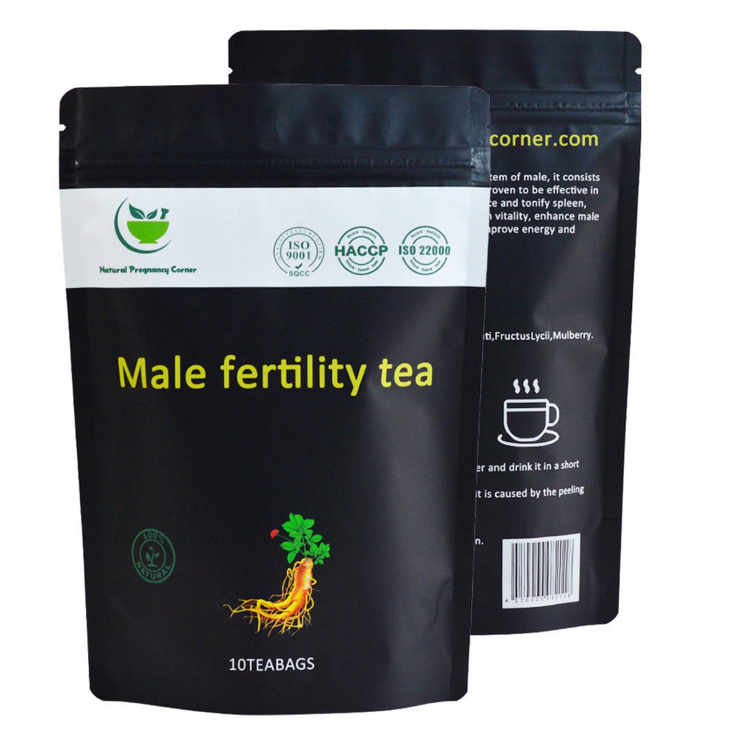 Thé de fertilité masculine (traitement de l'azoospermie, booster de sperme) 